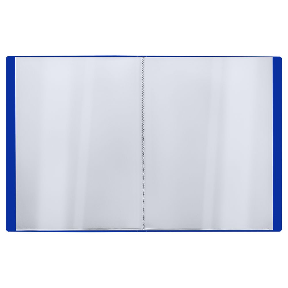 Папка с 20 вкладышами, Стамм Стандарт, 600мкм, корешок 14мм, синяя