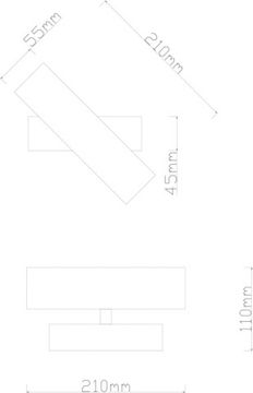 Бра 4W 4000K A2017AP-8BK черный Bucaneve Arte lamp