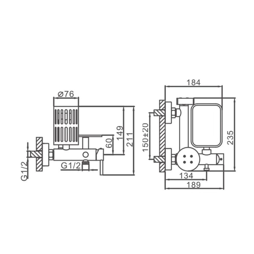 Смеситель для биде, Frap, с картриджем, хром, F7513