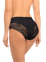 Трусики-макси из микрофибры с кружевными элементами (Размер: L) (Цвет: молочный)