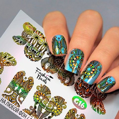 Слайдер-дизайн Fashion Nails Серия G № 16