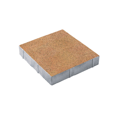 Тротуарная плитка КВАДРАТ 400х400 мм - Листопад гранит Сахара