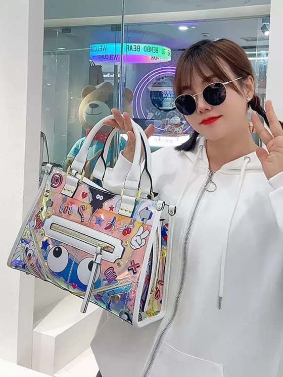 Сумка 2 в 1 большая тоут биркин для подростка на плечо