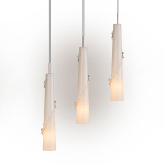 804310 Подвес PETALO 1х40W E14 ХРОМ/БЕЛЫЙ