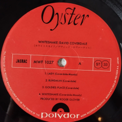Винтажная виниловая пластинка LP David Coverdale Whitesnake (Japan 1977) (No Obi) Hole In The Sky