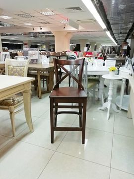 Стул полубарный "Соло-ПБ" (массив дуба) тон Орех