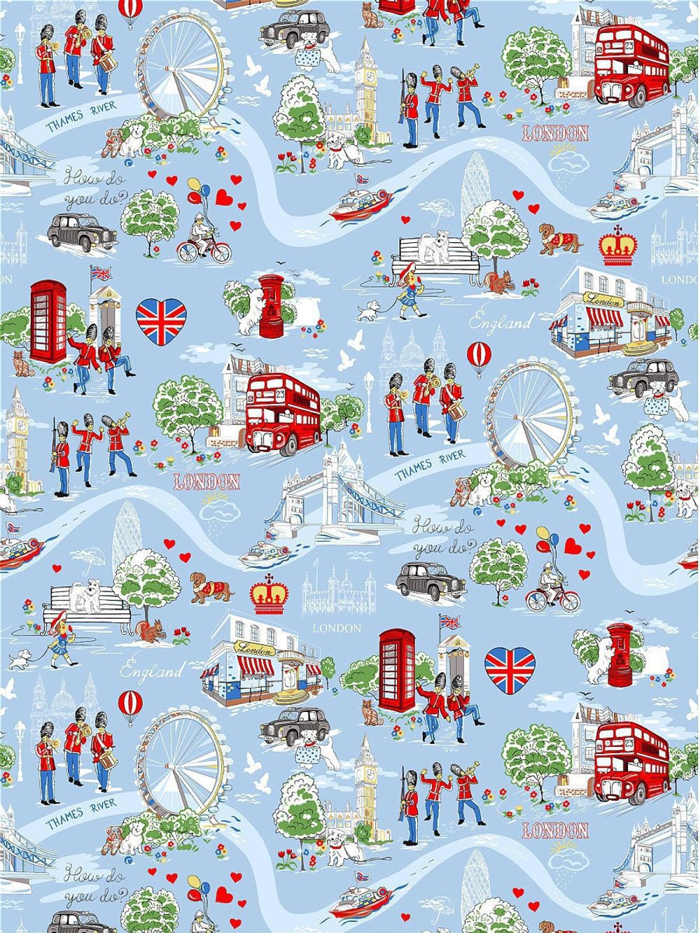 Наволочка комплект 2шт Сказка "Лондон" 40х60 см, перкаль