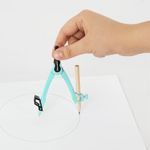 Готовальня BRAUBERG ULTRA, 4 предмета: циркуль 135 мм, запасной грифель, насадка, мятный цвет, 210824