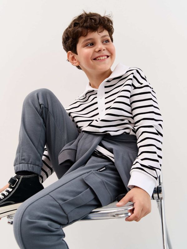 Свитшот поло облегченный 