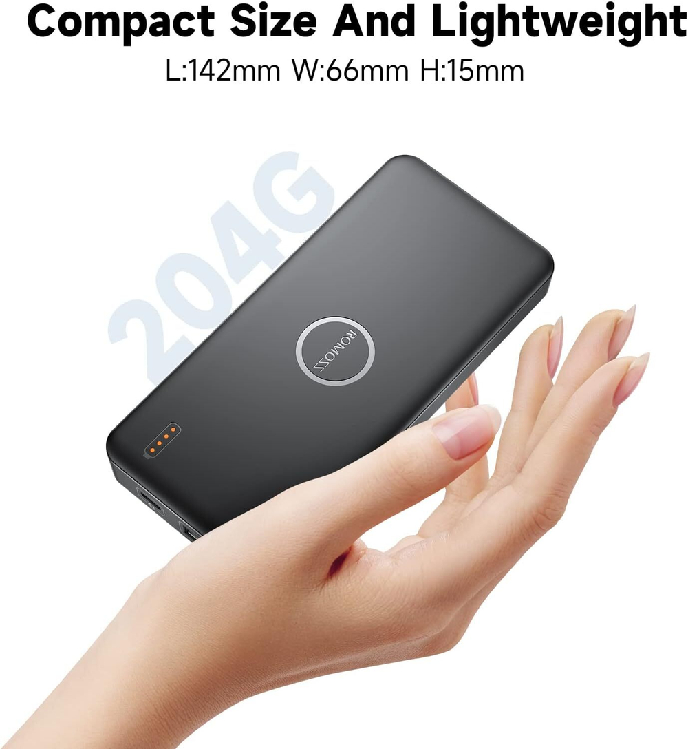 Romoss PPB10, 10.5Вт черный