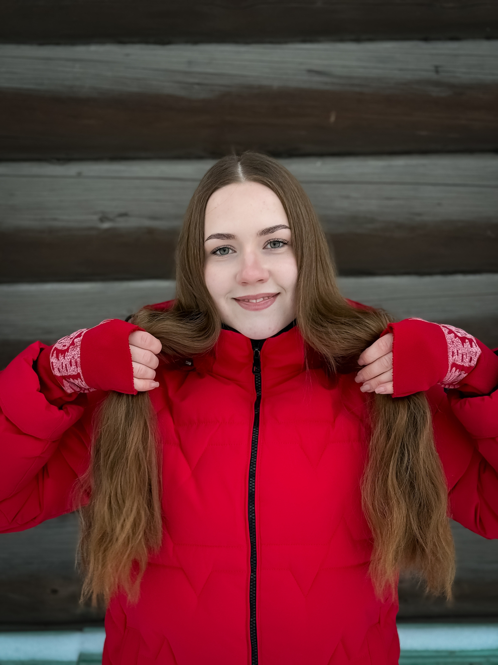 Полуварежки Красный мак