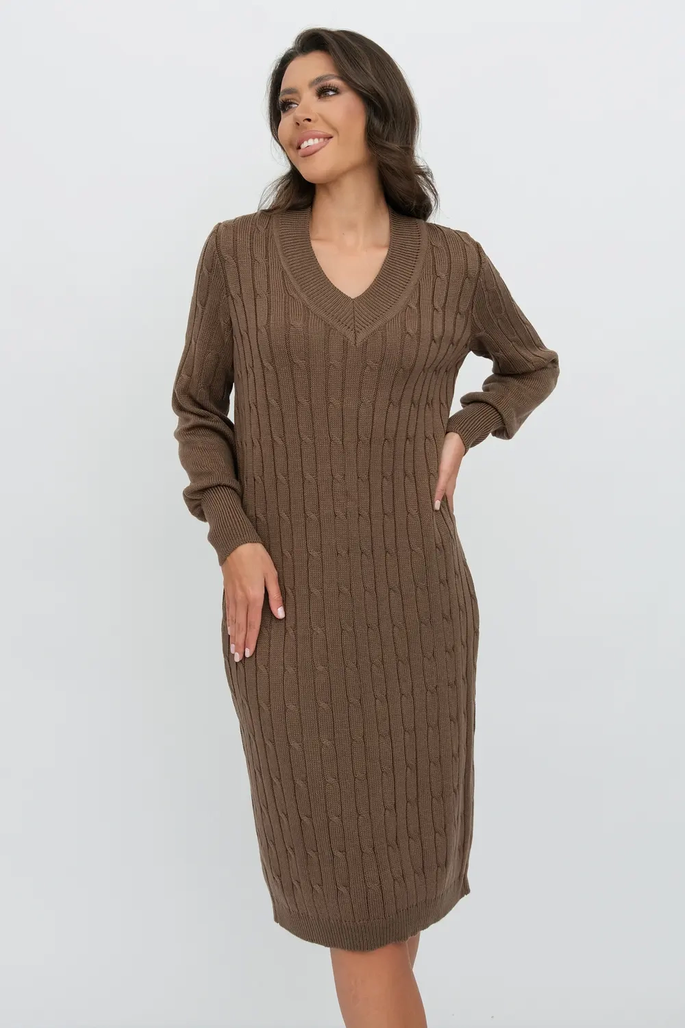 Платье М 2991/кофе