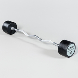 Набор изогнутых полиуретановых штанг LEVEL (шаг 5 кг, 5 шт) PROFI-FIT 35-55 кг