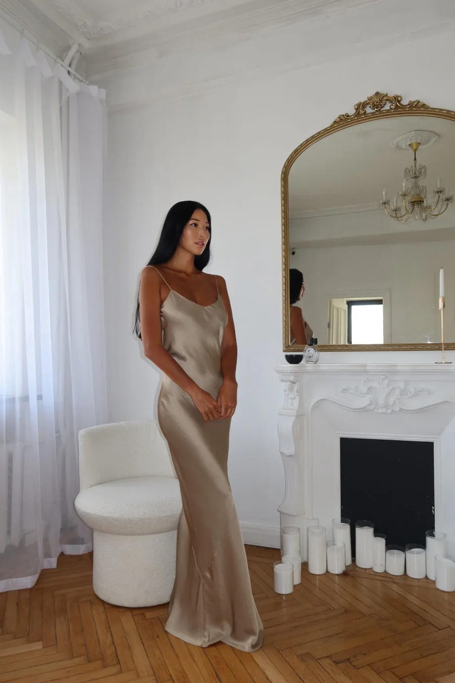 Платье комбинация оливковое