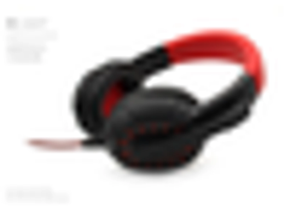 Наушники с микрофоном Komc M202 Black-red (джек 3,5mm)
