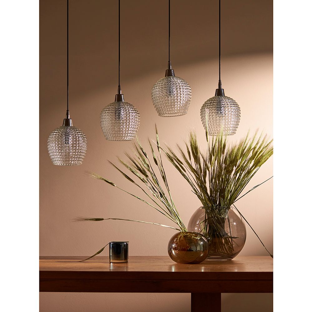 Светильник подвесной каскадный Aurora, 110х18 см, прозрачный