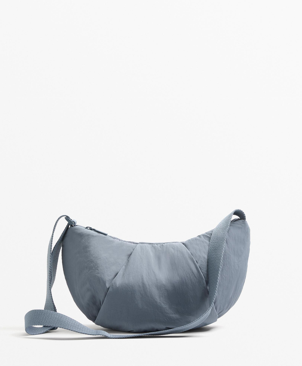 OYSHO Стеганая мини-сумка с плечевым ремнем, лавандовый