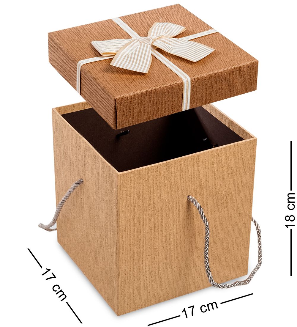 WG-21-B Набор коробок из 3шт «Куб» цв.беж./коричн.