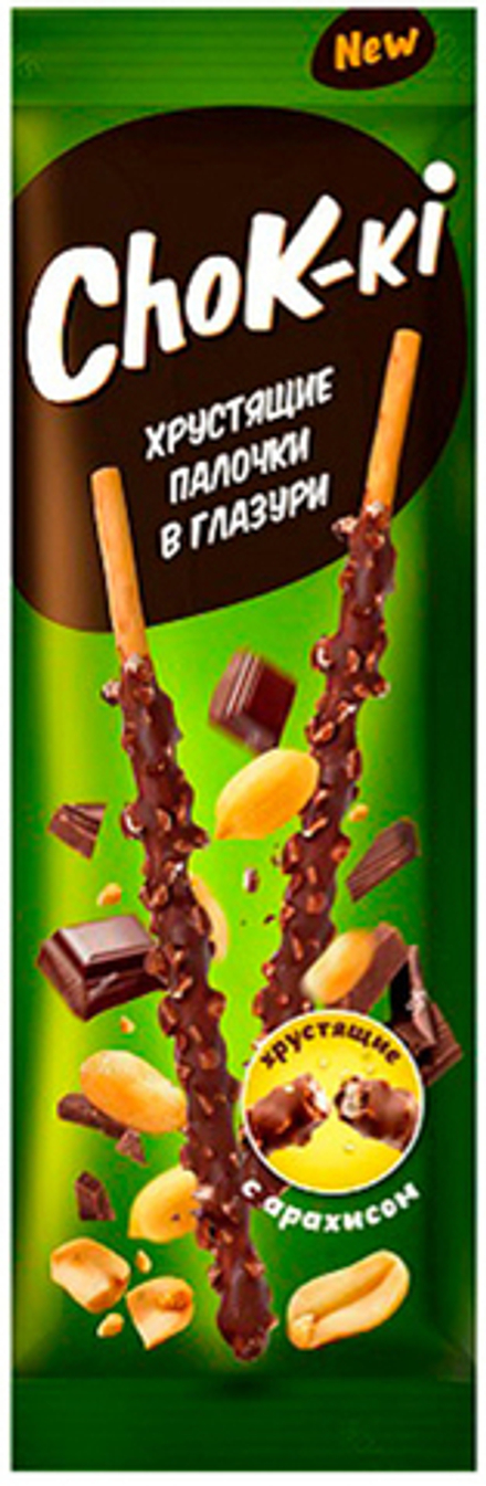 Палочки в глазури Choki-Ki С арахисом 40г