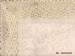 Скатерть с кружевом  в ассортименте 150*300 см  (арт. DY-678)