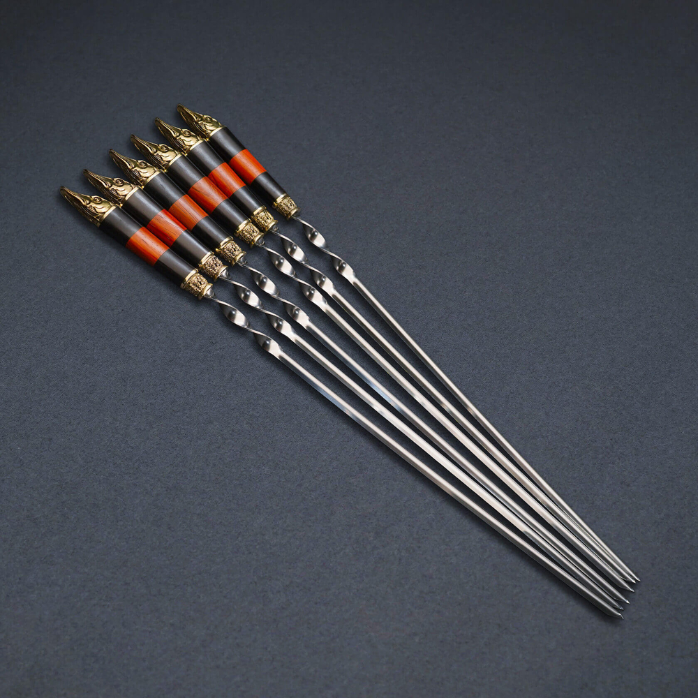 Подарочный набор шампуров "Щуки"