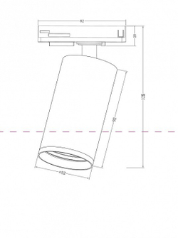 Трековый светильник Maytoni Technical TR020-1-GU10-W
