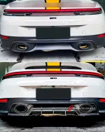 Карбоновый задний диффузор для PORSCHE 911 992.2 CARRERA 2025+
