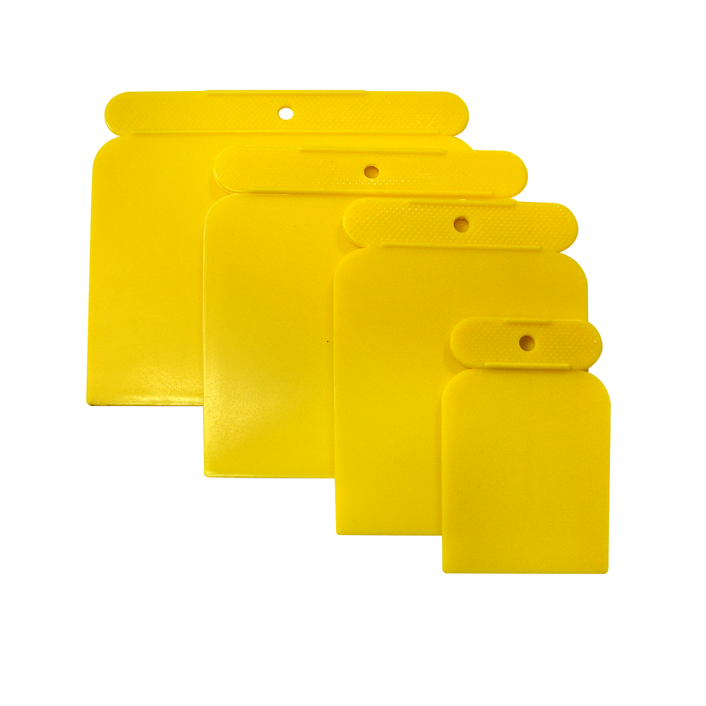 Набор пластиковых шпателей TOP.10 шириной 50, 80, 100, 120 мм (4 шт.)