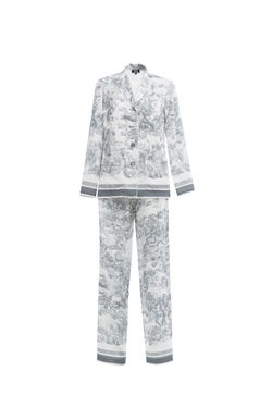 02-01-25 SS Льняной брючный костюм бело-серый
