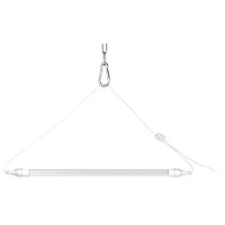 Фитолампа для растений светодиодная ЭРА FITO-9W-Rb-Т8+FITO-Holder IP65 2хG13 с выключателем 1.5м