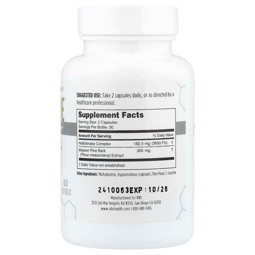 NBI, Nattopine®, 60 капсул