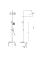 HB24817-3 Душевая система HAIBA