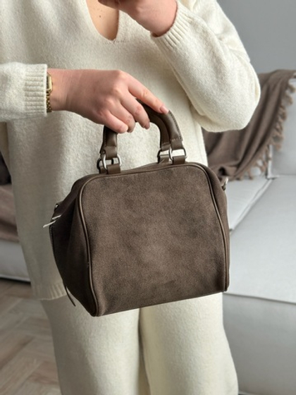 Сумка из натуральной замши