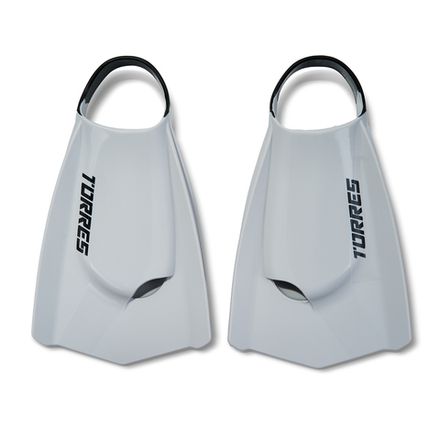 Ласты для бассейна профессиональные TORRES F03, SWF032401GR, р.EU 38-39 (S), серо-черный