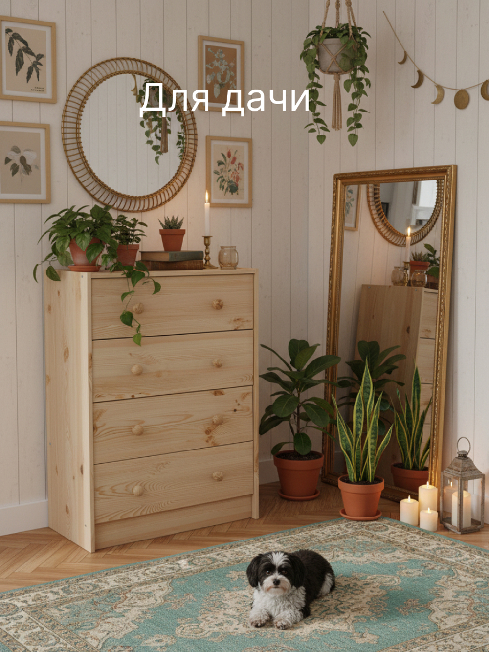 Комод, 62х30х90, Раст, для одежды и игрушек, с ящиками для, из массива дерева, в лаке