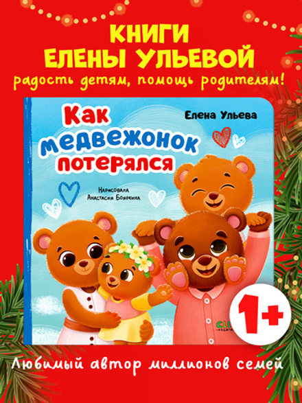 Семейные сказки. Книжки-картонки. Как медвежонок потерялся