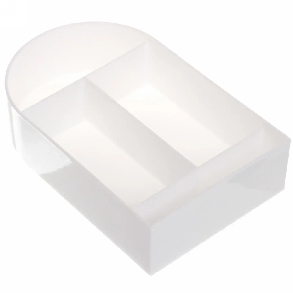 Зеркало настольное с органайзером для украшений «Beauty», цвет белый, зеленый, розовый, 17*10,5*4см