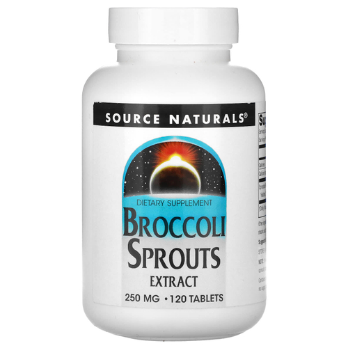 Source Naturals, экстракт ростков брокколи, 120 таблеток (125 мг в 1 таблетке)