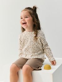 Лонгслив "Бежевый леопард" 0+
