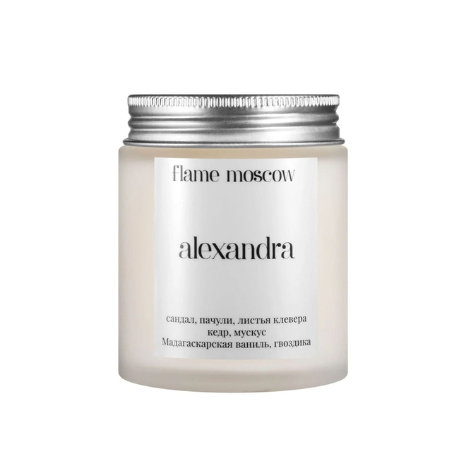 Ароматическая свеча FLAME MOSCOW matte candle Alexandra