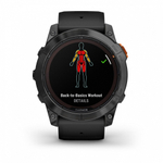 Смарт часы Garmin Fenix 7X Pro Solar Edition серый корпус c черным ремешком