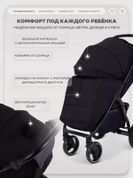 Коляска прогулочная Rant Basic Alpine Black 2026