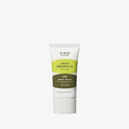 CKD Крем солнцезащитный с прополисом легкий Green propolis all-mild sun SPF50+PA++++ (20мл)