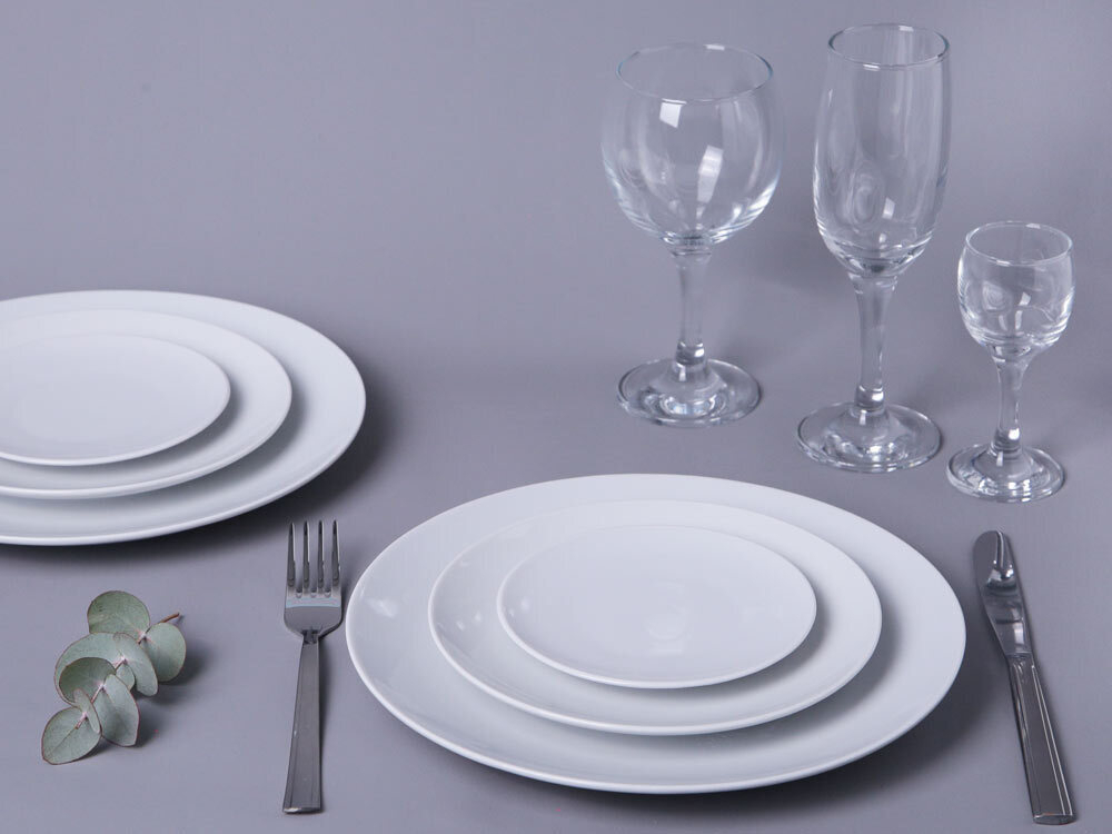 Тарелка 200мм мелкая форма Универсал Без деколи