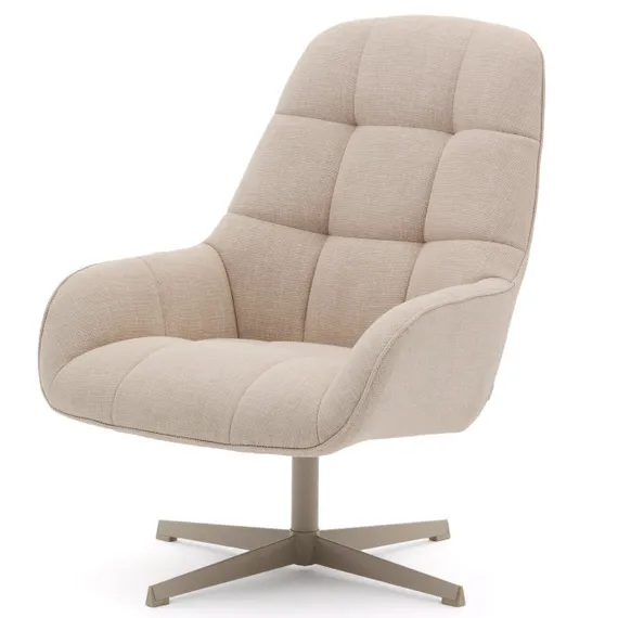 Крутящееся кресло Jaspe, бежевое