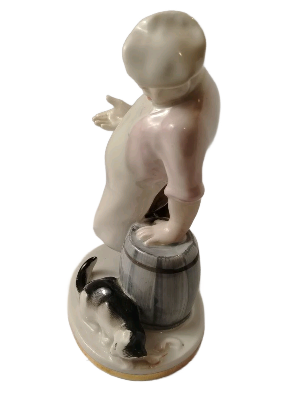 Фарфоровая статуэтка "Кот и повар" (ЛФЗ), СССР, 1950-1970 гг