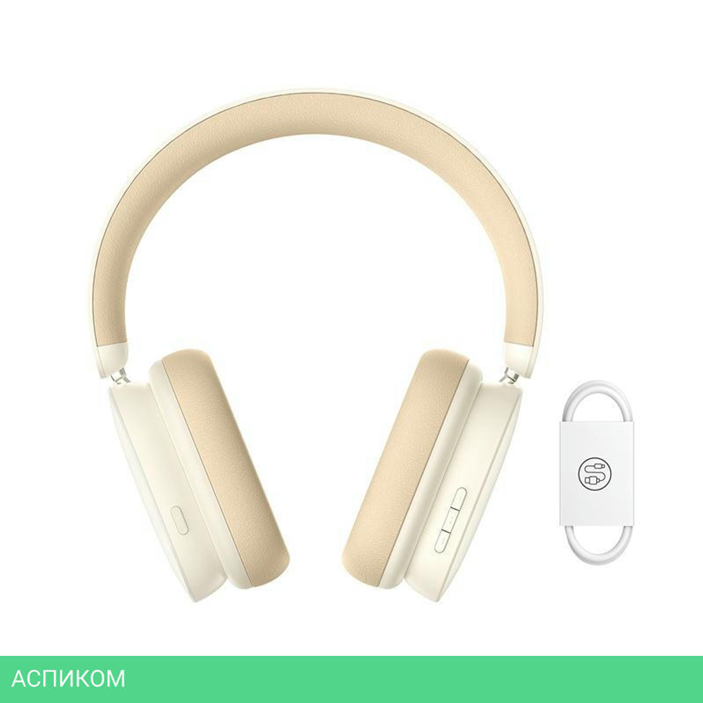 Наушники Baseus Bowie H1 Noise-Cancelling Creamy White (NGTW230202)
