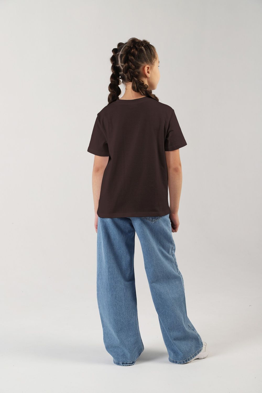 Фуфайка (футболка) для девочки Карнавал-1 Виотекс ШОКОЛАДНЫЙ