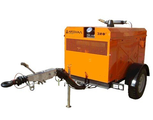 Компрессор винтовой "ЗИФ" ПВ 6/0,7 ПТ 1-1,8 на шасси