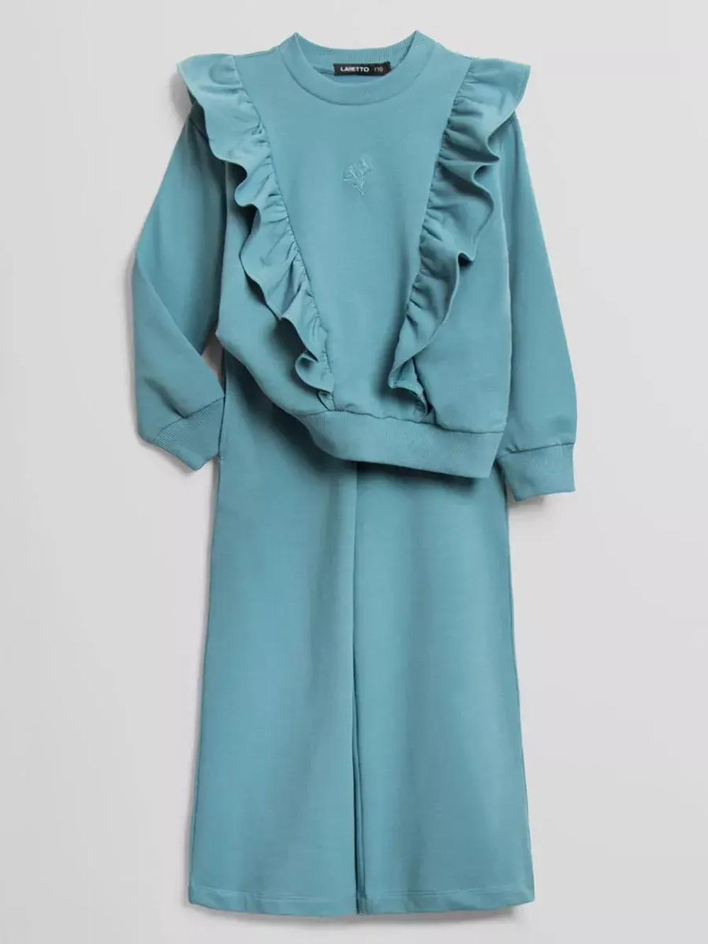 Костюм для девочки с брюками-палаццо на осень